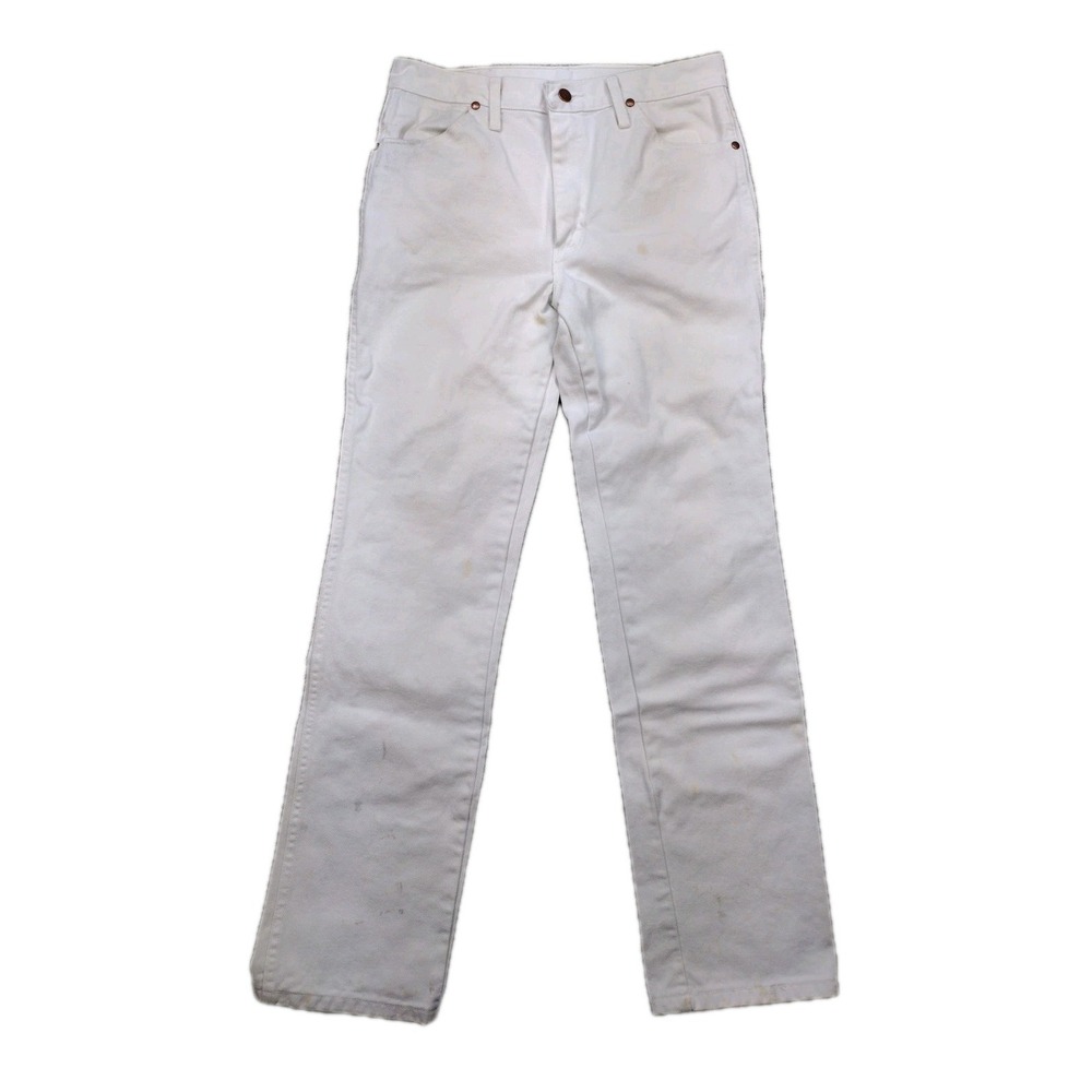 Men's Wrangler Cowboy Cut Slim Fit Bright White Jean 936WHI 31 x 34 100% Cotton